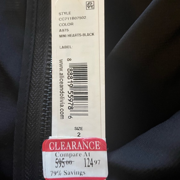 NWT Alice + Olivia off the shoulder dress - Picture 5 of 6